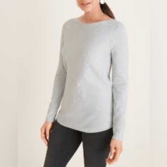 CHICOS Light Blue bateau neck long sleeve sweater size XL - Picture 1 of 14